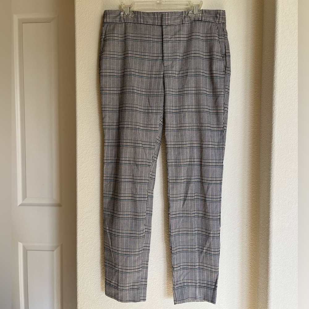 ZARA Plaid Ankle Length Trousers